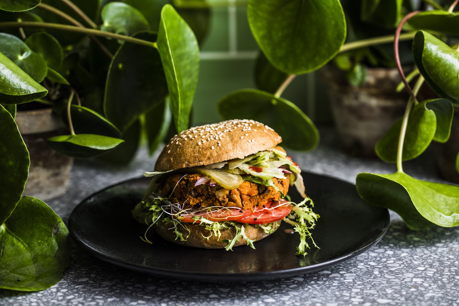 Makaron z zielonym pesto